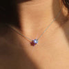 Simple Stylish Round Cubic Zircon Pendant Necklace for Women Sparkling Accessory Graceful Wedding Party Jewelry - Image 3