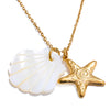 Summer Ocean Style Shell Starfish Conch Pendant Necklace Gold Color Plated Charm Jewelry Gift - Image 10
