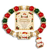 Christmas Multi Elements Pendant Bracelets for Women Colorful Crystal Beads Elk Snowman Snowflake Santa Claus Bracelet Jewelry - Image 17