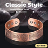 Selling Magnet Retro Bracelet With Life Tree Pattern Arrangement, Magnetic Men's Antique Copper Bracelet， Holiday - Image 1