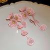 Flower petals tassel earrings small fresh and sweet temperament exaggerated earrings - Image 9