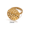 10pcs/lot Stainless Steel Ring Base Adjustable Tray Cabochon Settings Blank Bezel Rings Embryos for Jewelry Materials Making - Image 7