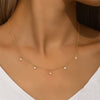 Vintage Stainless Steel Zircon Star Charms Necklaces For Women Elegant Gold Plated Chain Necklace Choker Jewelry - Image 1