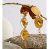 Stainless Steel Hammer Metal Round Statement Bracelet Bangle Gold Color Pvd Plated Attractive Jewelry Gift - Image 3