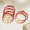 Stainless Steel Gold Color Heart A-Z Initial Letter Bracelet Men Luck Red Rope Charm Bracelet For Women Men Jewelry Gift - Image 4