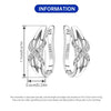 Openwork Leaf Pattern Hoop Earrings with Sculpted Detail - Image 63