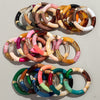Chunky Acrylic Tube Bead Bangle with Multicolor Options - Image 36