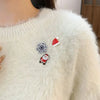 6 pcs/1 set Christmas cartoon brooches, cute Santa Claus, reindeer, and snowman series brooches, suitable for Christmas badges - Image 2