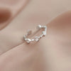 Ventfille Silver Opal Ring Female Index Finger Opening Adjustable Tail Ring Simple Jewelry Gift - Image 2