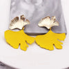Geometric Gold Color Ginkgo Biloba Leaf Shape Drop Earring Creative Personality Simple Punk Woman Dangle Earring Jewelry - Image 17