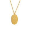 Stainless Steel Month Pendant Necklace in Gold-Tone - Image 12