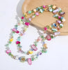 Bohemian Double-Layer Beaded Necklace with Irregular Stone Beads and Long Sweater Chain - Image 15