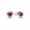 European Silver Zodiac Earrings Blue, Red, Pink, and White Earrings Suitable for Women's Jewelry - Image 5