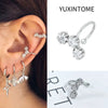 1PC Plated Gold Ear Cuff Earrings For Women C-Shape Crystal Clip On Earrings No Piercing Earrings Jewelry Gifts - Image 30