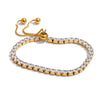 Bling Cubic Zirconia Adjustable Pulled Out Bracelet Bangle Shiny Pvd Wrist Jewelry Women Gift - Image 9