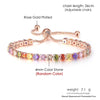 Adjustable Multicolor Tennis Bracelet with Colorful Stone Accents - Image 22