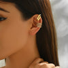 1 Piece Zirconia Star Layered Clip Earrings For Women Geometric Fake No Pierced Cartilage Ear Cuff Jewelry - Image 3