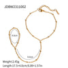 Minimalist Gold Color Plated Stainless Steel Three Layer Bracelet with Fingers and Zircon Women's Accessories Party G - Image 17