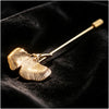 Simple Ginkgo Leaf Brooches for Women Accessories Suit Decoration Plant Brooch Men Badge Long Lapel Pins Friendship Gift - Image 5