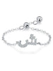 Silver Simplicity 26 Letters Zircon Ring For Women Engagement Wedding Jewelry - Image 20