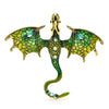 Enamel Dragon Brooches For Women Men 6-color Rhinestone Flying Legand Animal Party Office Brooch Pins Gifts - Image 2