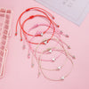 2 Pcs Card Sets of Minimalist Casual Style Copper Heart Adjustable Rope Chain Couple Bracelet Jewelry Valentine's Day Gift - Image 3