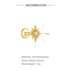 1PC Multiple Styles Silver Gold Plated CZ Huggie Hoop Earrings Women Cartilage Helix Piercing Jewelry - Image 7