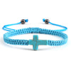 Stone Crucifix Braided Bracelet Adjustable Rope Handmade Bracelets Bangles Charm Cross Men Women Jewelry Gifts - Image 11