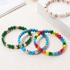 Colorful Enamel Heart Bead Bracelet with Elastic Fit in Multiple Colors - Image 4