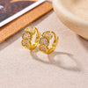 Delicate Zircon Huggie Earrings for Women Gold Plated Small Hoop Earrings Jewelry Gifts for All Occasions - Image 2