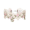 Pink Butterfly Flowers Leaf Lace Choker Necklace for Women Sexy Clavicle Jewelry Accessory Gift for Ladies - Image 8