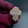 Aokaishen Cross Finger Ring Iced Out Zircon Prong Setting Luxulry Men Hip Hop Jewelry for Gift - Image 5