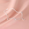 Sweet Temperament Silver Adjustable Star Moon Double-layer Bracelet for Women Summer Jewelry Accessories Gift Colorfast - Image 3