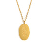 Stainless Steel Month Pendant Necklace in Gold-Tone - Image 11