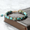 Bohemian Imperial Stone Beaded Bracelet Handmade Braided String Bangles Friendship Jewelry Gift Vintage Design Strand Bracelets - Image 3