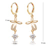 Gold Plated Zircon Hoop Earrings for Women Jewelry XP - Image 7