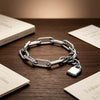 Modern Irregular Oval Zircon Paperclip Chain Bracelets Women Adjustable Stackable Layering Bracelets Jewelry - Image 2