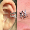 Adjustable Ear Cuff No Piercing with Cubic Zirconia Butterfly and Flower Designs - Image 40