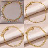 Colorful Boho Drops Anklets For Women Gold Color Stainless Steel Geometric Anklet Wedding Aesthetic Summer Jewelry Gift - Image 1