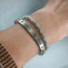 2Pcs Set Titanium Steel Zircon Bracelet For Women Men Shiny Bling Star Love Design Style Jewelry Party Gift - Image 3