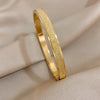 Chic Gold Color Simple 316L Stainless Steel Bangles Bracelets for Women Charm Zircon Jewelry Gift - Image 17