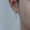 Jewelry Titanium Steel Punk Cool Men Women Ear Clip Stud Earrings Long Stick Pendant Hip Hop Drop Party Earring - Image 3