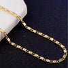 Gold Necklace 2MM 16/18/20/22/24/26/28/30 Inch Side Chain Necklace For Women Men Jewelry Silver Necklace - Image 3