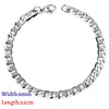 Stainless Steel Couple Men/Woman Bracelets Curb Cuban Link Chains On Hand Rock Bracelet Wrist Jewelry Gifts - Image 12