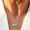 Gold Color Tiny Heart Dainty Zircon Initial Necklace Customizable Letter Name Choker Pendant for Women Birthday Party Jewelry Gi - Image 1