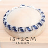 Women Silver Bridal Jewelry Sets Blue Cubic Zirconia Wedding Earrings Rings Bracelets Pendant Necklace Set - Image 2