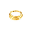 Triple Hoops Nose Ring Septum Hoop Hinged Conch Daith Helix Ring Hoop Rook Tragus Ring Clicker Cartilage Earrings - Image 9