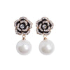 Skeds Korean Style 5 Numbers Pearl Crystal Flower Earrings For Women Camellia Elegant Lady Party Jewelry Ear Rings - Image 18