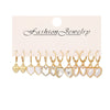 Women's Vintage Heart-Shaped Pendant Hoop Earrings Set Bohemian Acrylic Butterfly Summer Beach Jewelry - Image 7