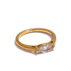 6789# Stainless Steel Shiny Cubic Zirconia Casting Ring for Women Pvd Plated Jewelry Gift - Image 8